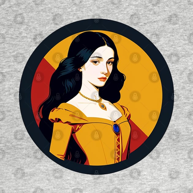 Renaissance Woman in a Yellow Dress by CursedContent